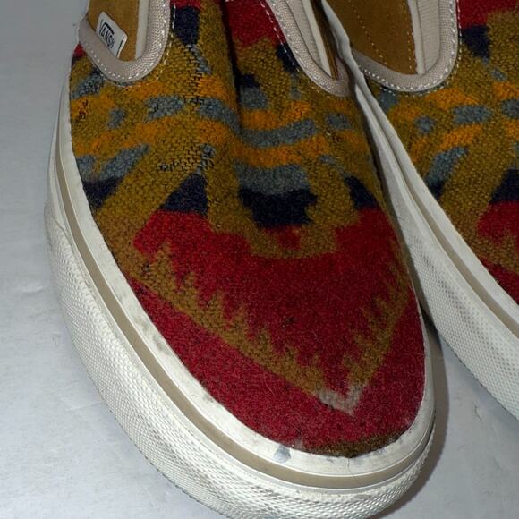 RARE Vans All Nations Skate Jam Limited Pendleton Slip On Sz 5.5 Van Doren main image 6